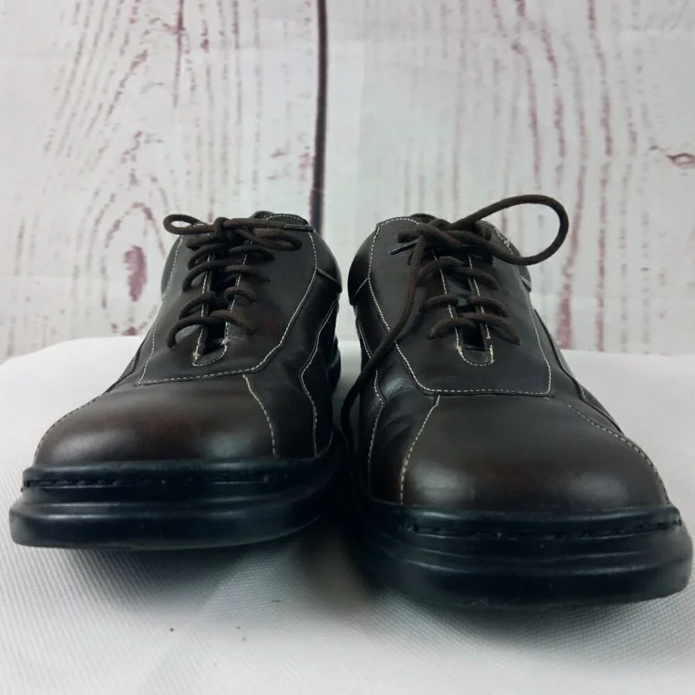 Cole Haan Air Men's Brown Leather Round Toe Stitched Oxford Shoes Size 1…